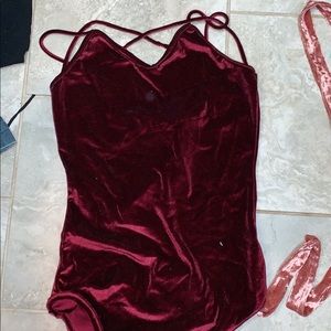 Velvet bodysuit